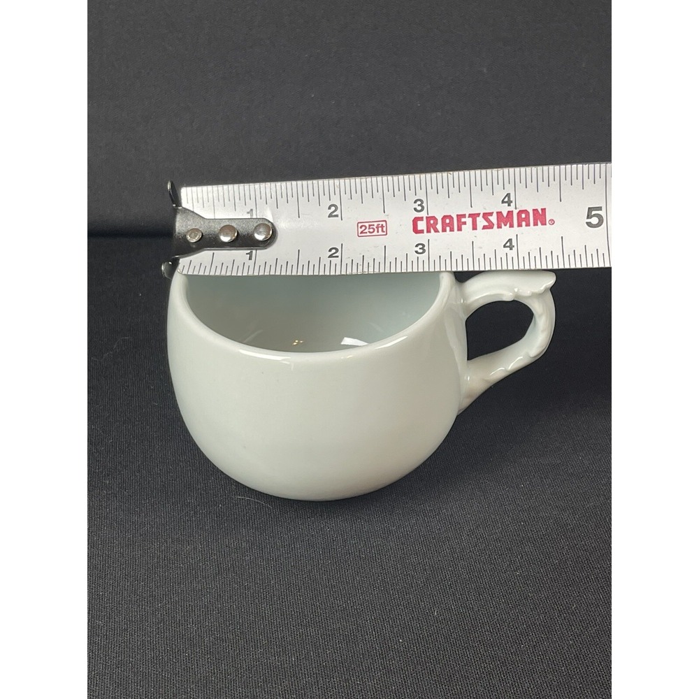 Porcelain Celadon Cabbage Lidded Coffee Tea Cup with Bird Handle Lid Marked - Picture 9 of 10
